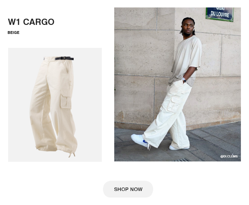 W1 Cargo Pants - Beige  Blacktailor – BLACKTAILOR