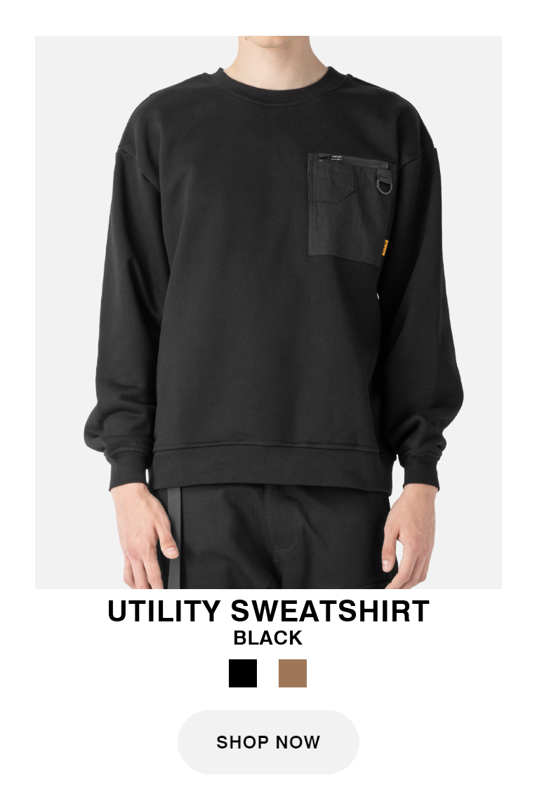 Utility Sweatshirt Black