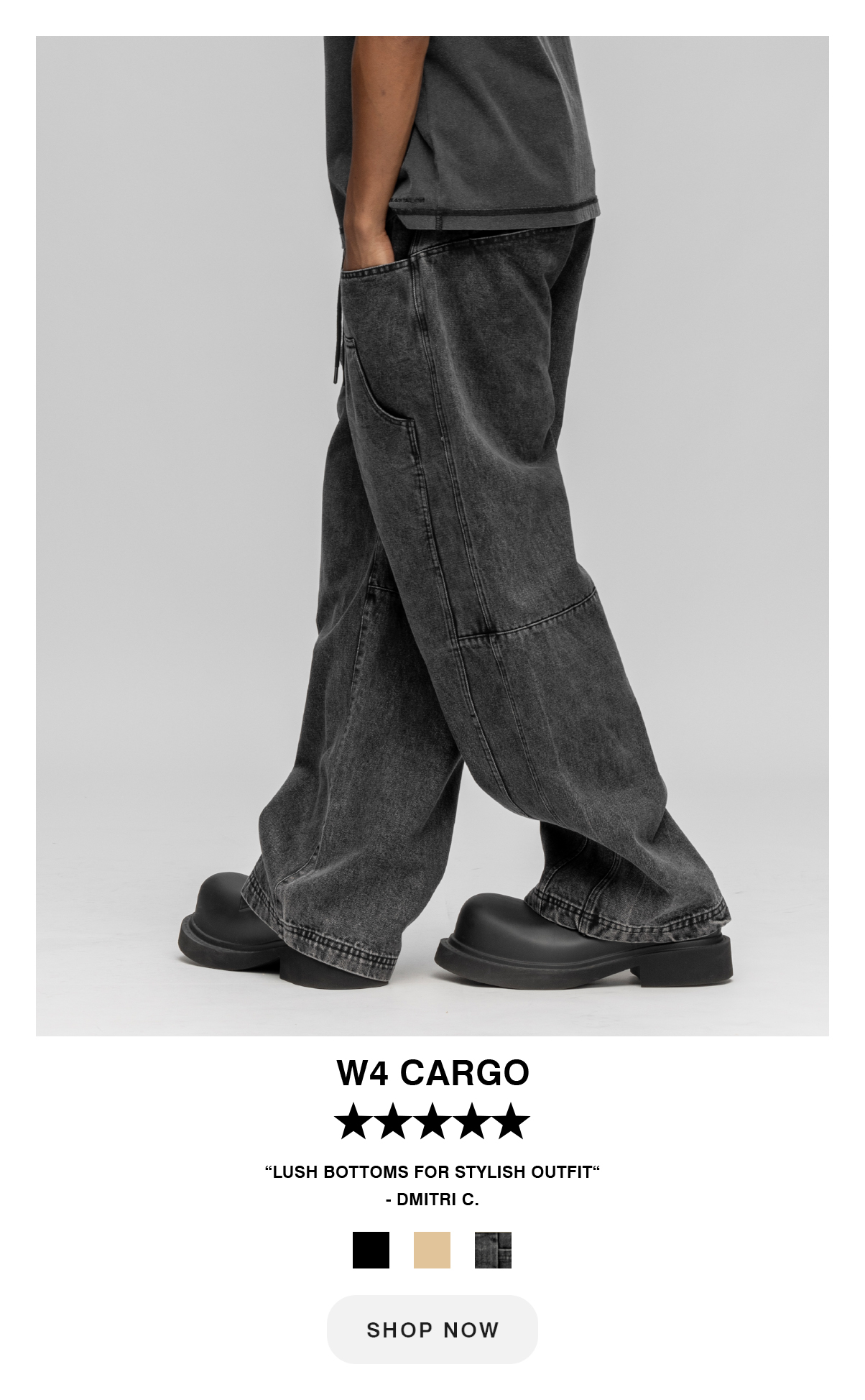 W4 Denim Cargo