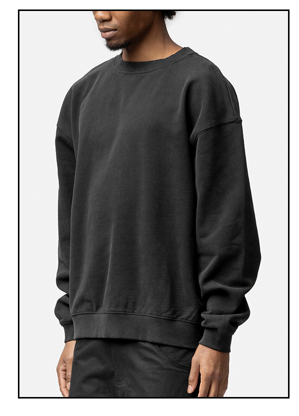 Washed Black Relaxed Sweater