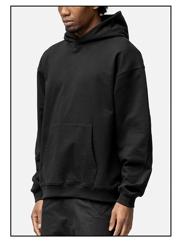 Black Relaxed Hoodie