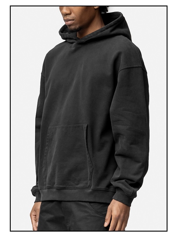 Washed Black Relaxed Hoodie