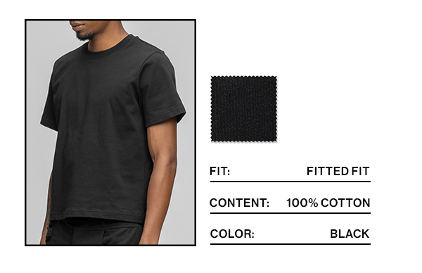 Cropped T-shirt Black