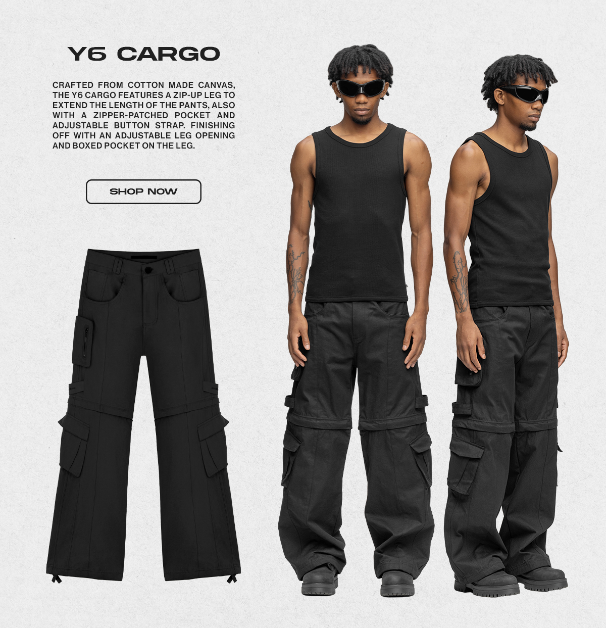 Y6 Cargo in Black